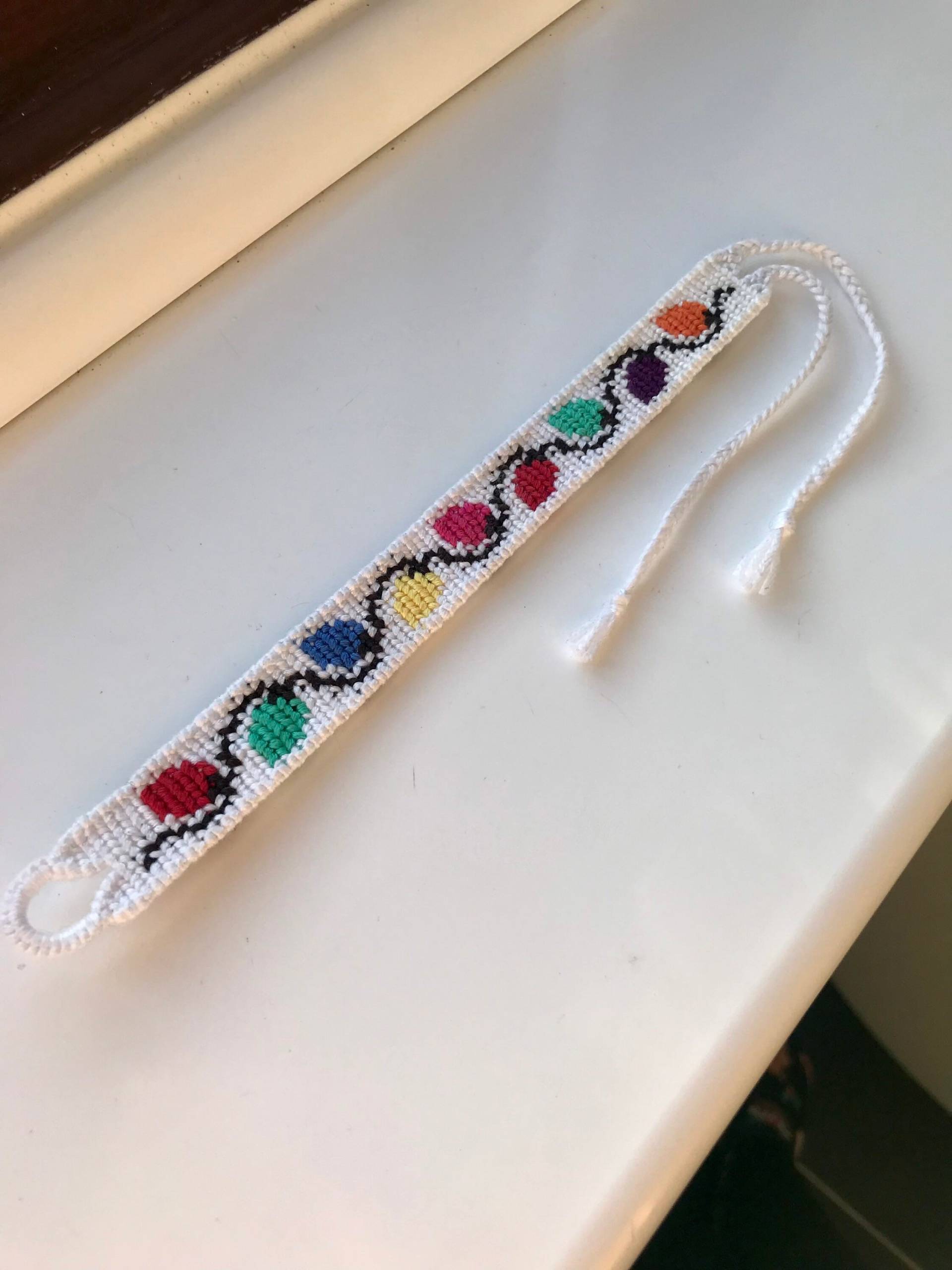 Weihnachtslichter Freundschaftsarmband Gewebt String Weihnachtslichter Freundschaftsarmband Gewebt String von CharsAccessories4u