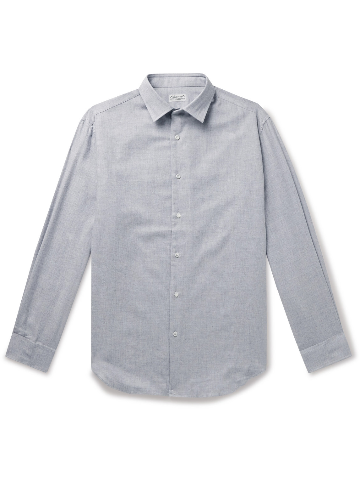 Charvet - Brushed Cotton and Wool-Blend Shirt - Men - Gray - EU 38 von Charvet