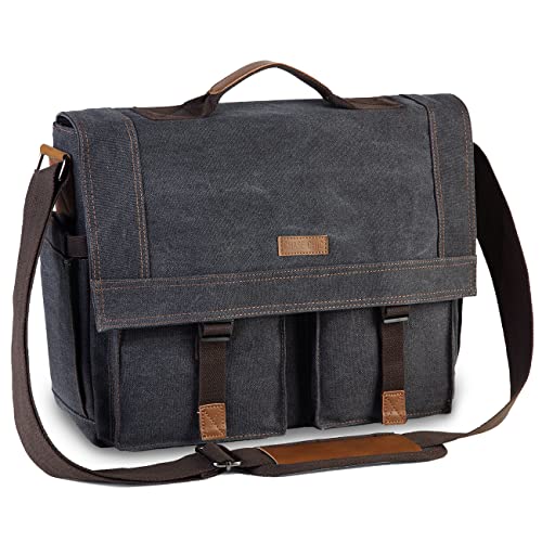 Chase Chic Aktentasche Herren, Vintage Umhängetasche Herren 15,6 Zoll laptop Tasche, Herrentasche mit mehreren Taschen für Geschäftstreffen von Chase Chic