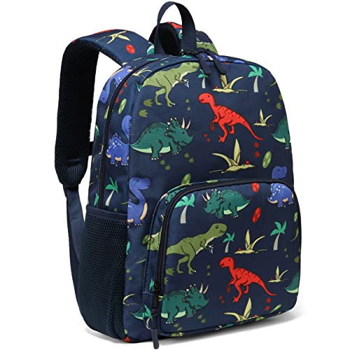 Kinderrucksack für Jungen, ChaseChic Süße Dinosaurier-Schultasche mit Reflektierenden Sicherheitsstreifen, Leichter Kleinkindrucksack mit Flaschenhalter von Chase Chic