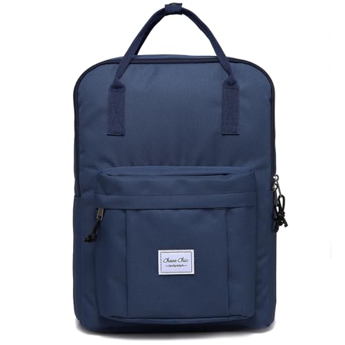 Chase Chic Rucksack Damen Klein, Fashion Leichter und wasserdichter Casual Daypack für Mädchen, Anti-Diebstahl-Rucksack für Reisen/Schule (blau) von Chase Chic