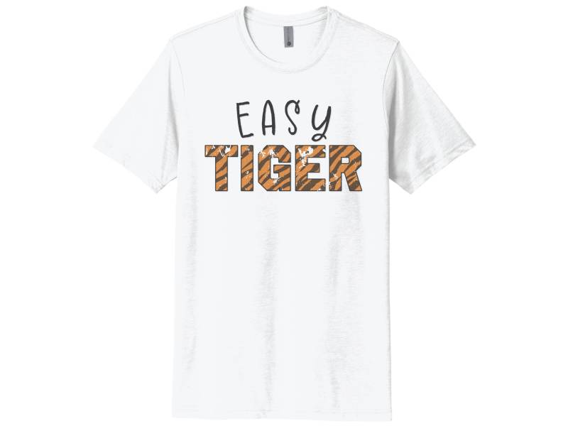 Easy Tiger Shirt, Tiger, Soft Bella Canvas, Sublimation, Geschenk Für Sie, Mama Tshirt, Tigerliebhaber, Feline, Meow, Tigers von ChaseMeTees