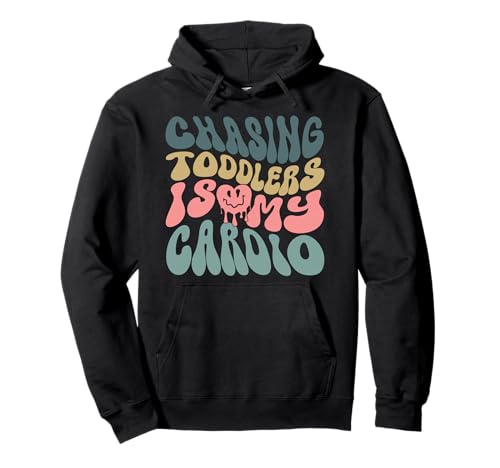 Ausdauertraining, Fitnessstudio, Fitness, Laufen, Kinder, Erwachsene, Eltern Pullover Hoodie von Chasing Toddlers Is My Cardio Mother Kids