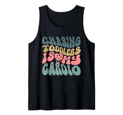 Ausdauertraining, Fitnessstudio, Fitness, Laufen, Kinder, Erwachsene, Eltern Tank Top von Chasing Toddlers Is My Cardio Mother Kids
