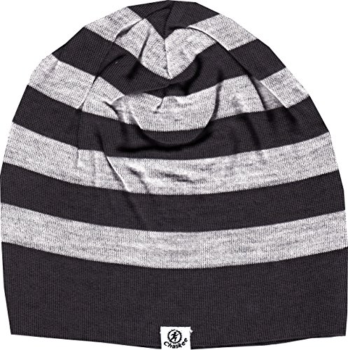 Chaskee Strickmütze Sylt Wolle Wendemütze reversible graphite von Chaskee