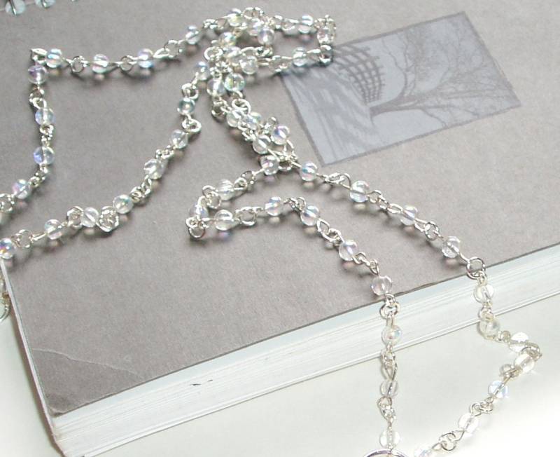 Hübsche Id Schlüsselband - Klare Kleine Runde Perle Abzeichen Großer Lehrer Geschenk Für Frau von ChathamsCrossing