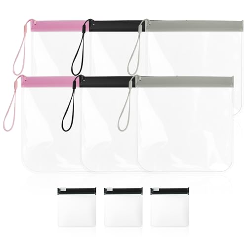 ChauLanBow 6 Stück Kulturbeutel Transparent, Zip Beutel Flugzeug, 1 Liter Beutel Flugzeug Handgepäck, Reisebeutel, Flüssigkeiten Handgepäck, Kosmetiktasche Transparent für Damen & Herren ChauLanBow 6 Stück Kulturbeutel Transparent, Zip Beutel Flugzeug, 1 Liter Beutel Flugzeug Handgepäck, Reisebeutel, Flüssigkeiten Handgepäck, Kosmetiktasche Transparent für Damen & Herren von ChauLanBow