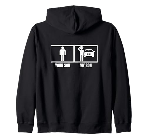Chauffeur Dein Sohn Mein Sohn Papa Mama Lustiger Chauffeur Kapuzenjacke von Chauffeur Outfit For Women And Men