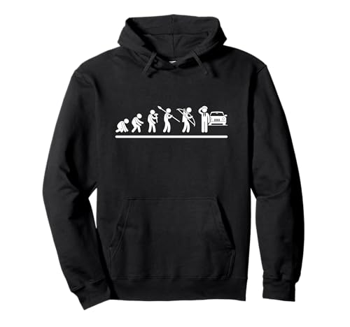 Chauffeur Evolution Lustiger Chauffeur für Herren Pullover Hoodie von Chauffeur Outfit For Women And Men