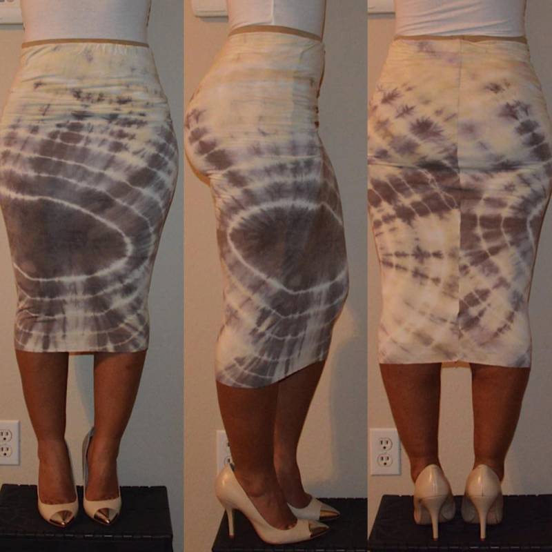 Shortbread Batik-Bleistiftrock von ChavonShree