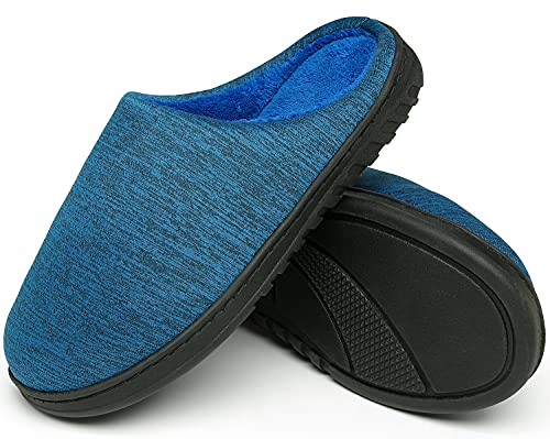 ChayChax Damen Herren Winter Hausschuhe Wärme Memory Foam Baumwolle Home Pantoffeln,Blau B,40/41 EU von ChayChax