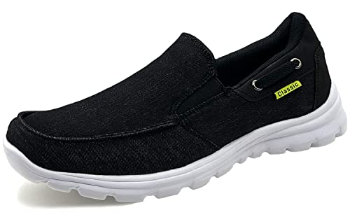 ChayChax Herren Segelschuhe Bootsschuhe Mokassins Leicht Halbschuhe Atmungsaktive Deckschuhe Slip On Sneakers,Schwarz,40 EU=Etikettengröße 40 von ChayChax