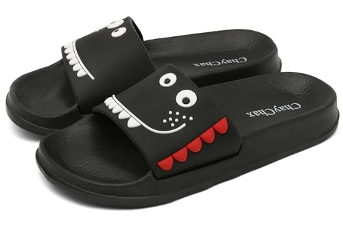 ChayChax Kinder Pantoletten Sommer Hausschuhe Leicht Badeschuhe Badepantolette Offener Zeh Strand Sandalen Bequeme Badeschlappen,Schwarz B,28/29 EU=Hersteller 29 ChayChax Kinder Pantoletten Sommer Hausschuhe Leicht Badeschuhe Badepantolette Offener Zeh Strand Sandalen Bequeme Badeschlappen,Schwarz B,28/29 EU=Hersteller 29 von ChayChax