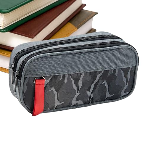 Chdnhe Federmäppchen Großes Fassungsvermögen,Stift Organizer Tasche | Doppelt Reißverschluss Schlampermäppchen für Teenager Reisende Studenten Lehrer Büro Klasse Kunstunterricht von Chdnhe