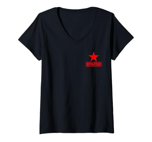 Damen Ernesto Che Guevara Revolution Umbruch Revolutionär Freiheit T-Shirt mit V-Ausschnitt Damen Ernesto Che Guevara Revolution Umbruch Revolutionär Freiheit T-Shirt mit V-Ausschnitt von Che Guevara Kuba Guerilla