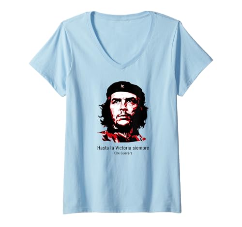 Damen Ernesto Che Guevara Tshirt Kuba Revolution Guerilla T-Shirt mit V-Ausschnitt Damen Ernesto Che Guevara Tshirt Kuba Revolution Guerilla T-Shirt mit V-Ausschnitt von Che Guevara Revolutionary
