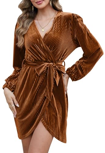 CheChuey Samtkleid Elegant Abendkleid Winterkleid Langarm Bodycon Kleid Cocktailkleid Partykleid Wickelkleid Samt Maxikleid Freizeitkleid Festliche Kleider V-Ausschnitt Partykleid Silvester Kleid CheChuey Samtkleid Elegant Abendkleid Winterkleid Langarm Bodycon Kleid Cocktailkleid Partykleid Wickelkleid Samt Maxikleid Freizeitkleid Festliche Kleider V-Ausschnitt Partykleid Silvester Kleid von CheChury