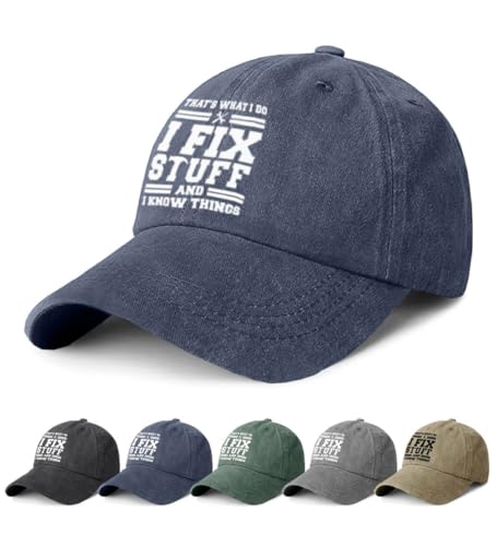 CheChury Baseball Cap für Herren und Damen Unisex Kappe Verstellbar Baseboard Baumwolle Baseballkappe für Herren Mütze Outdoor Baseballkappe Vintage Baseballmütze Basecap Retro Baseballcap,Blau CheChury Baseball Cap für Herren und Damen Unisex Kappe Verstellbar Baseboard Baumwolle Baseballkappe für Herren Mütze Outdoor Baseballkappe Vintage Baseballmütze Basecap Retro Baseballcap,Blau von CheChury