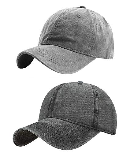 CheChury Washed Vintage Baseball Cap Outdoor Retro Cap Unisex Baseballmütze Einstellbare Retro Basecap 6-Panel Sport Mütze Outdoor von CheChury