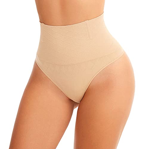 CheChury Bauchweg mieder String Tanga Damen Hohe Taille Miederslip Hohe Miederslip Figurformende Unterwäsche Nahtlose Unterhose Shaping String Bauch Weg Effekt Shapewea Stark Formend Miederhose Slip von CheChury