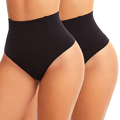 CheChury Bauchweg mieder String Tanga Damen Hohe Taille Miederslip Hohe Miederslip Figurformende Unterwäsche Nahtlose Unterhose Shaping String Bauch Weg Effekt Shapewea Stark Formend Miederhose Slip von CheChury