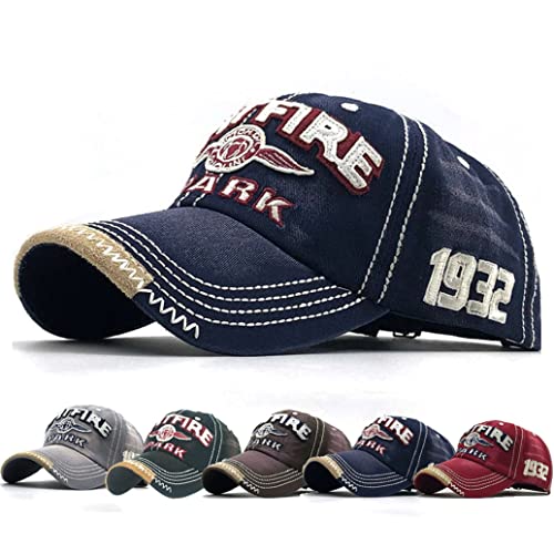 CheChury Distressed Basecap Unisex Retro Baseball Kappe Einstellbare Freizeit Mütze Baseballmütze Hip Hop Outdoor Hut für Männer und Frauen von CheChury