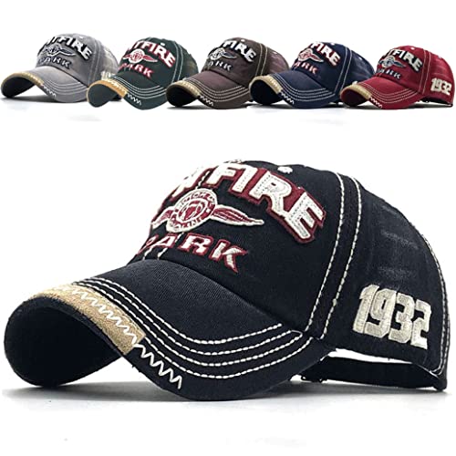 CheChury Distressed Basecap Unisex Retro Baseball Kappe Einstellbare Freizeit Mütze Baseballmütze Hip Hop Outdoor Hut für Männer und Frauen von CheChury