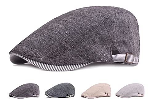 CheChury Herren Baskenmütze Barett, Schiebermütze Herren,Einfarbiger Hut, Unisex Beret Schirmmütze Flatcap Einstellbar Sportmütze Gatsby Newsboy Cap, Barette Cap von CheChury