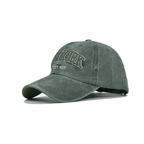 CheChury Retro Vintage Basecap New York Unisex Baumwolle Kappe Distressed Washed Verstellbar Outdoor Freizeit Hut Stickerei Cap Herren Baseballkappe Frauen von CheChury