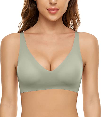 CheChury Schalen BH Push up Bustier Damen T-Shirt BH ohne Bügel Tops Bügelloser Soft Bra Schlaf Still Vollschalen BH Komfort von CheChury