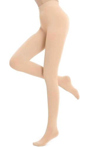 CheChury Strumpfhosen Damen Winter Gefütterte Strumpfhose Plüschstrümpfe Perfekt Beine Warm Fleece Pantyhose Thermo strumpfhose für Damen Warme Fleece Thermal Tights Innenfleece Blickdichte Leggins von CheChury