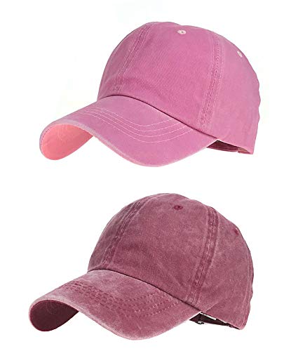 CheChury Washed Vintage Baseball Cap Outdoor Retro Cap Unisex Baseballmütze Einstellbare Retro Basecap 6-Panel Sport Mütze Outdoor von CheChury