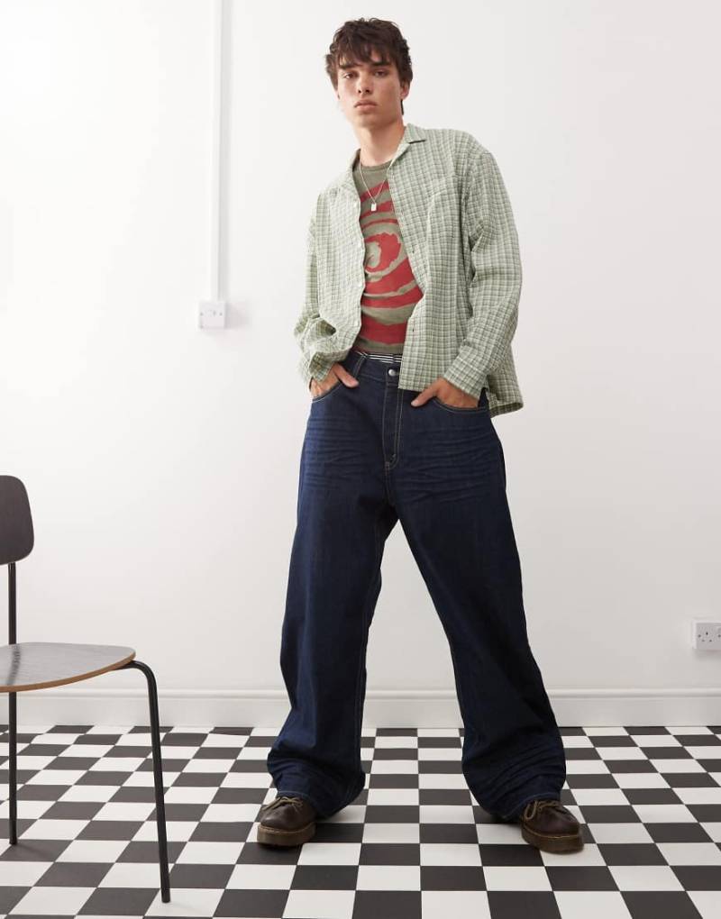 Cheap Monday - Looser - Baggy-Jeans in blauer Rinse-Waschung von Cheap Monday