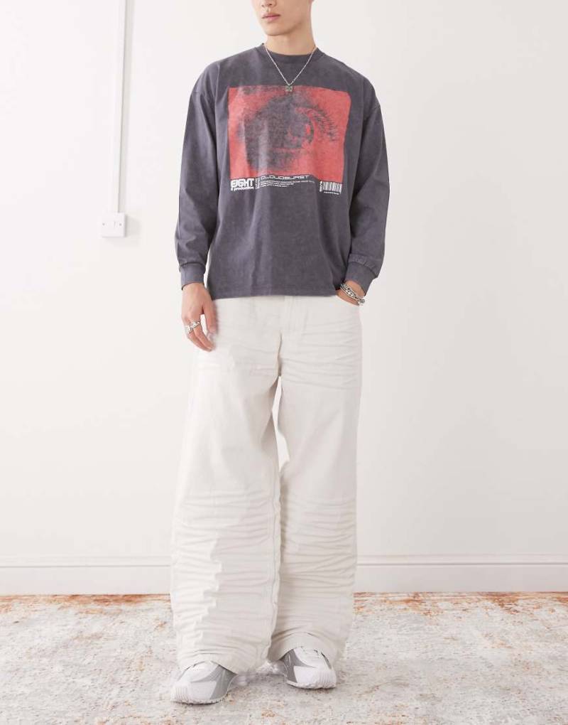 Cheap Monday - Looser - Weite Jeans in Weiß von Cheap Monday