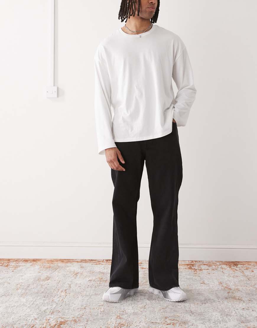 Cheap Monday x Landon Barker - Boo - Bootleg Jeans in gewaschenem Schwarz Cheap Monday x Landon Barker - Boo - Bootleg Jeans in gewaschenem Schwarz von Cheap Monday