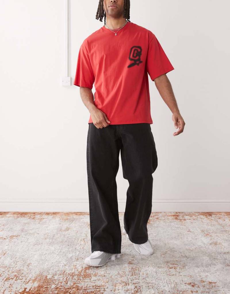 Cheap Monday x Landon Barker - Looser - Baggy Jeans in gewaschenem Schwarz von Cheap Monday