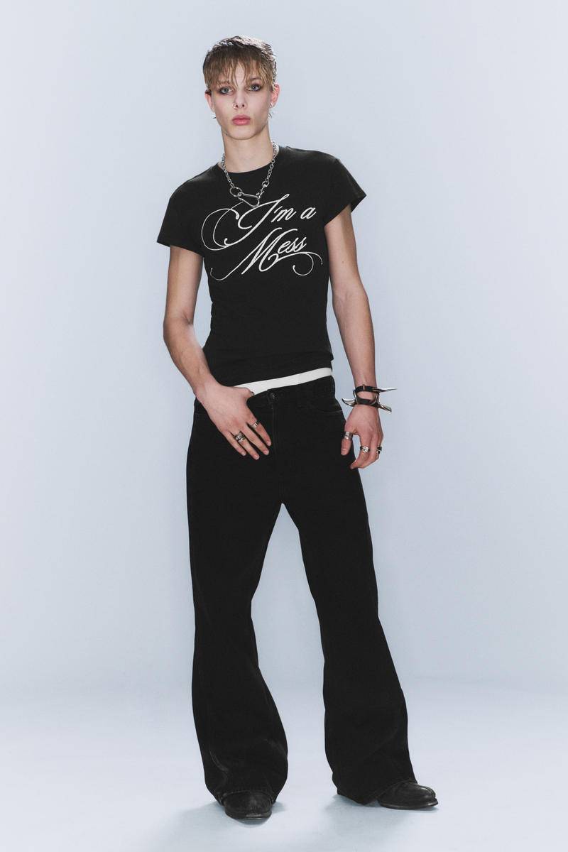 CM x LB Boo Bootleg Washed Black Unisex Jeans von Cheap monday