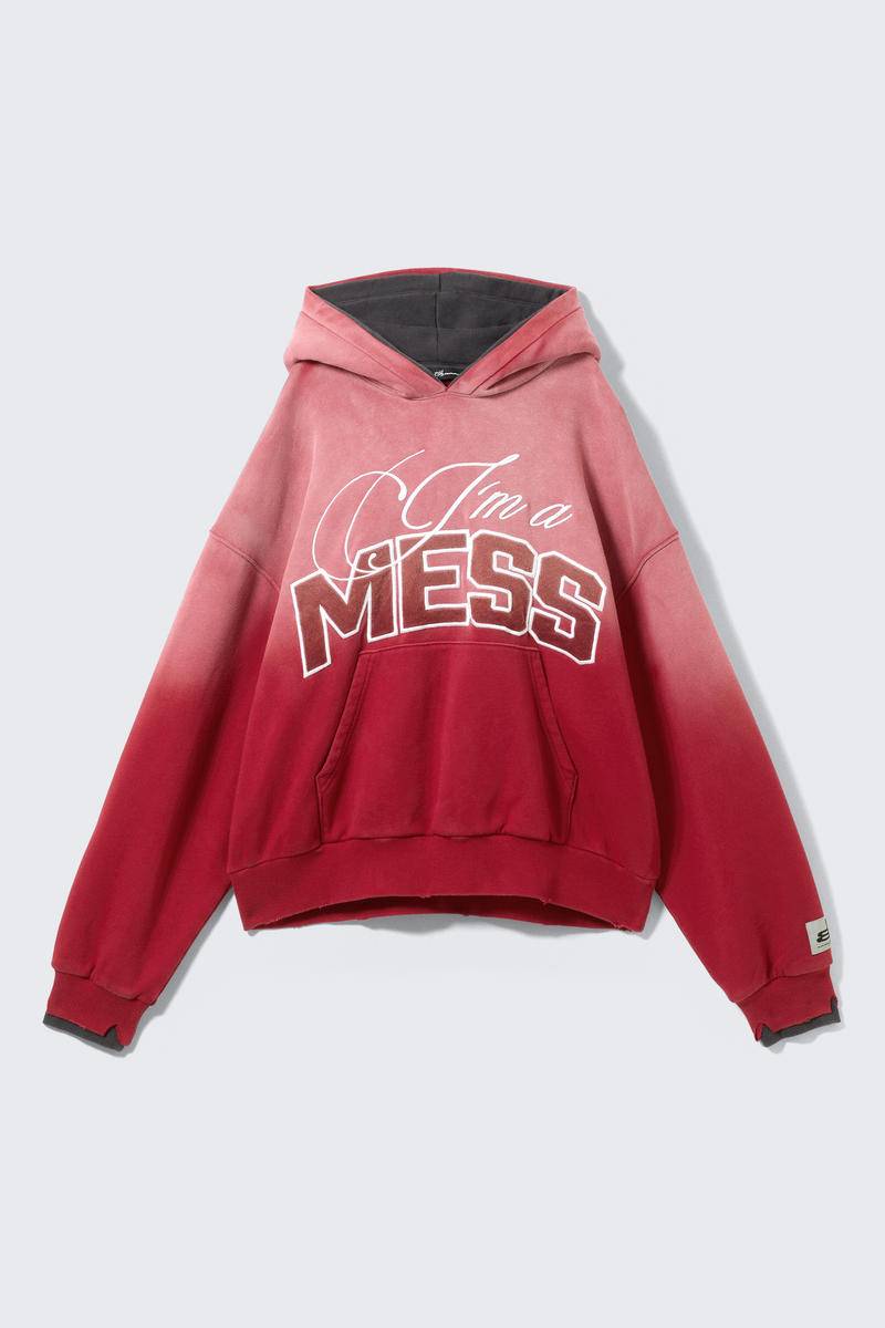 CM x LB Double-Layered Sun-Faded Unisex Hoodie von Cheap monday