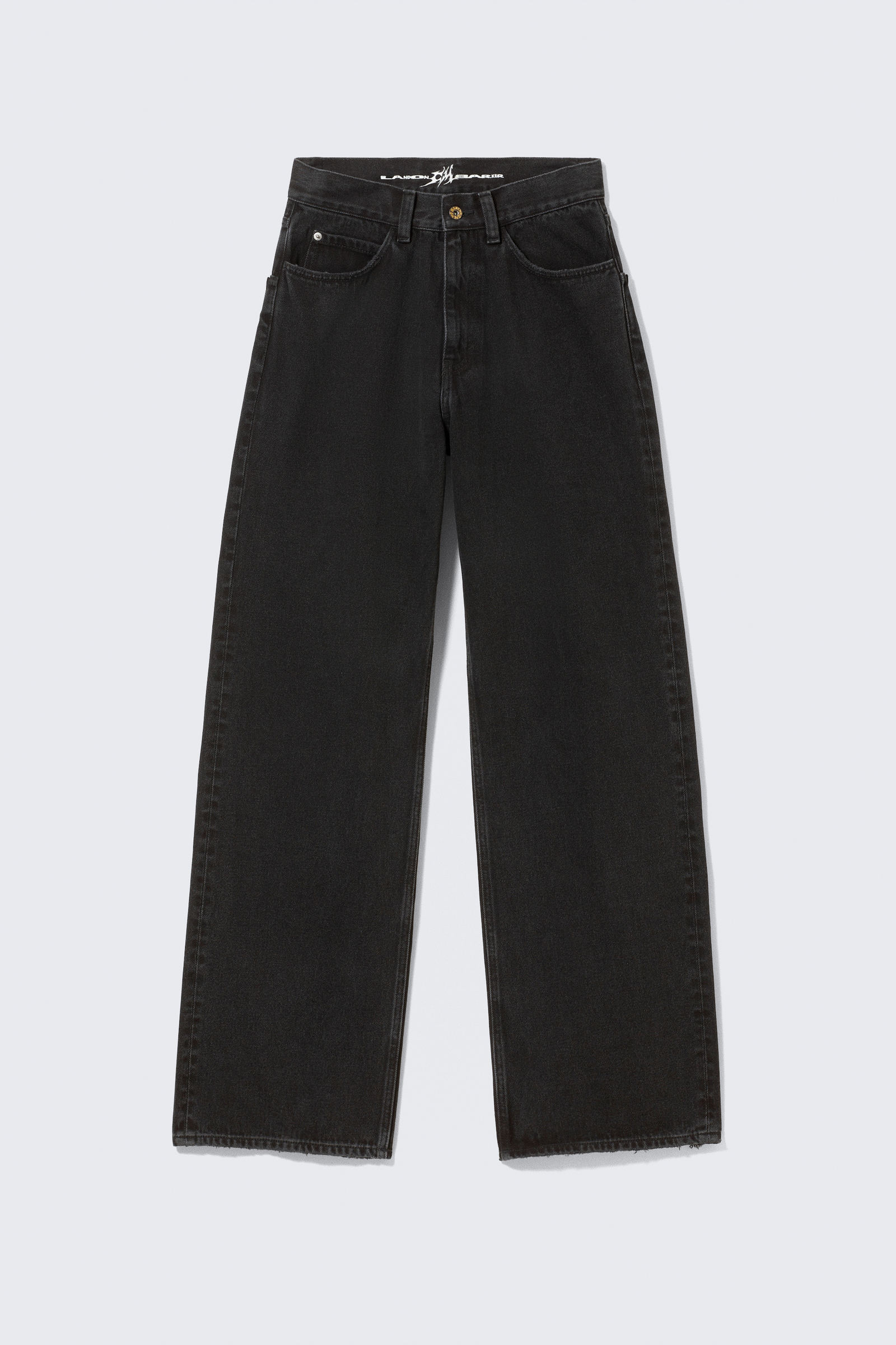 CM x LB Looser Washed Black Unisex Jeans von Cheap monday