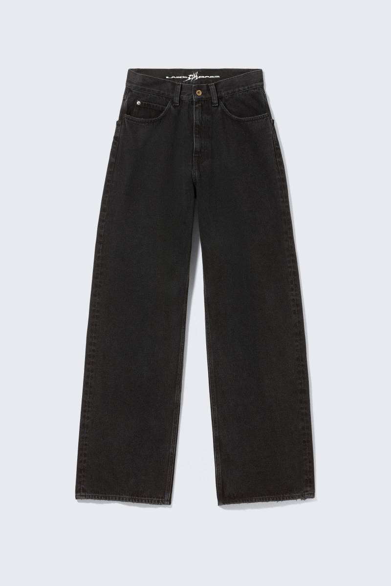 CM x LB Looser Washed Black Unisex Jeans von Cheap monday