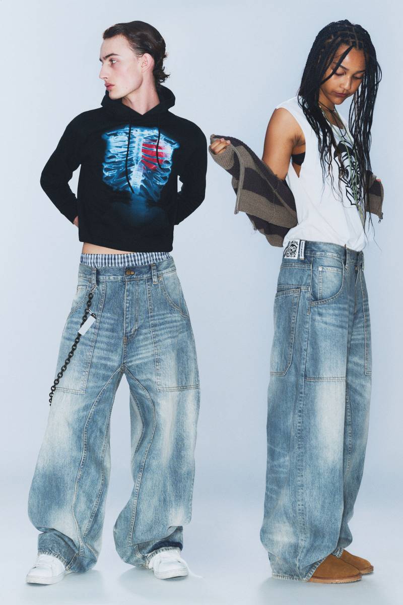 Dunno Unisex Low Rise Loose Barrel Leg Jeans von Cheap monday