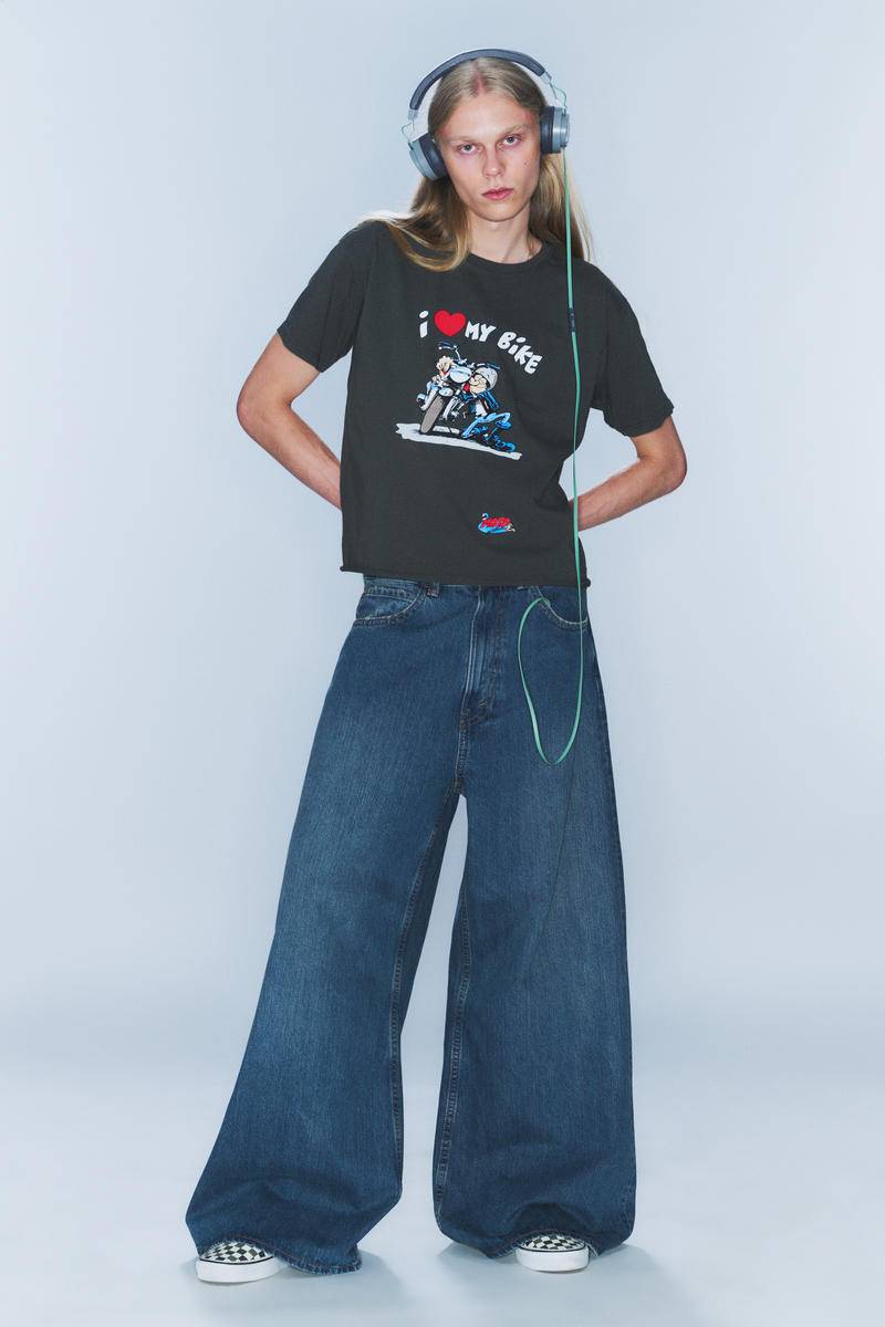 Rad Super Regular Waist Loose Wide Jeans von Cheap monday