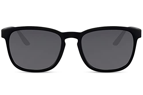 Cheapass Sonnenbrille Bequeme und subtile Unisex Sonnebrille in schwarz, recycelt und mit mit dunklen UV-blockierenden Gläsern von Cheapass
