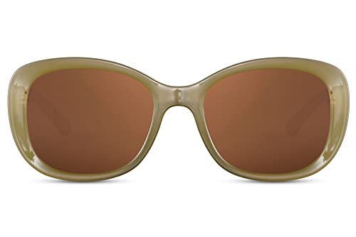 Cheapass Sonnenbrille Damen Luxus Oversize grüne Schmetterling Sonnenbrille und Sun's Rays Schutzgläser von Cheapass