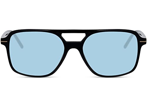 Cheapass Sonnenbrille hervorragender klassischer Stil für Herren und Damen mit blauen recyceltem UV400-Gläsern von Cheapass