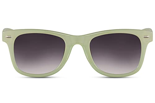 Cheapass Sonnenbrille recycelte Sonnenbrille für Damen und Herren in grün im rechteckig-geometrischem Stil UV400 geschützt von Cheapass