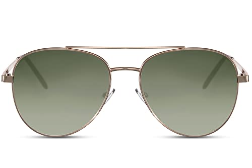 Cheapass Sunglassses Herren Damen unpolarisierter Klassiker mit grünen Gläsern und 100% UV-Schutz von Cheapass