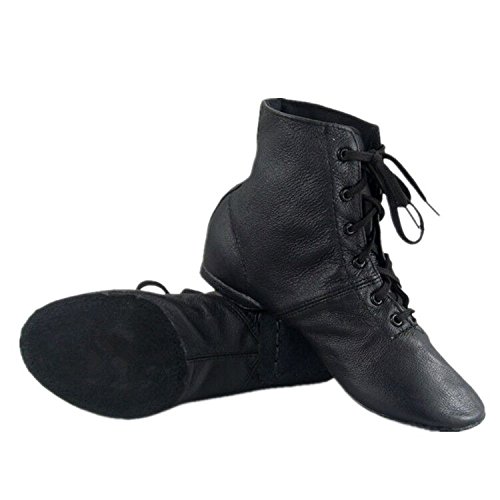 Cheapdancing Damen Leder Praxis Tanzschuhe Jazz Stiefel Weiche Sohle Hohe Stiefel Schwarz, Schwarz, 36 EU Cheapdancing Damen Leder Praxis Tanzschuhe Jazz Stiefel Weiche Sohle Hohe Stiefel Schwarz, Schwarz, 36 EU von Yewluny