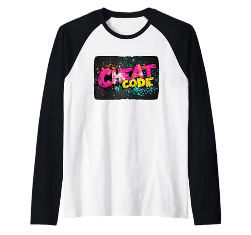Buntes Cheat-Code-Kostüm für Jungen und Mädchen Raglan Buntes Cheat-Code-Kostüm für Jungen und Mädchen Raglan von Cheat Code Outfit