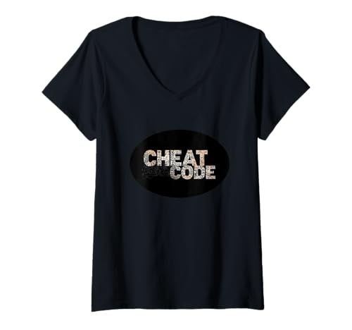 Damen Tolle Cheat-Code-Statement für Gaming-Sprachliebhaber T-Shirt mit V-Ausschnitt Damen Tolle Cheat-Code-Statement für Gaming-Sprachliebhaber T-Shirt mit V-Ausschnitt von Cheat Code Outfit